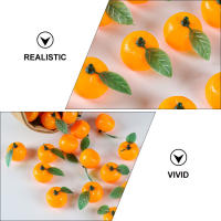20 Pcs Frutas Artificiales Naranja Mandarinas Decoraciones De Imitación Para Escritorio Adornos De Escena Fotografía Propiedad De Algodón Origen China Continental - details 5