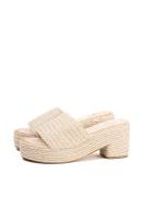 Lyla Wang Sandalias mules de Esparto tacón medio - details 0