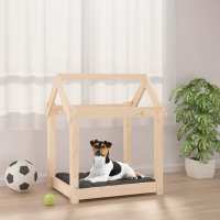 vidaXL Cama para Perros 61x50x70 cm Mascotas Cachorros Color Natural,  Blanco,  Gris y mas - details 0