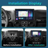 Podofo Radio de coche Android 2 Din para Jeep Wrangler 2011 2012 2013 2014 Carplay 8+128GB AI Voice WIFI+4G DSP GPS Navegación Multimedia Reproductor de Video - details 1