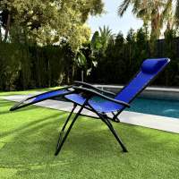 Tumbona reclinable Rainbow, 177x65x113 cm, soporta hasta 110 kg, plegable. Tumbona para jardín, playa, camping - details 0