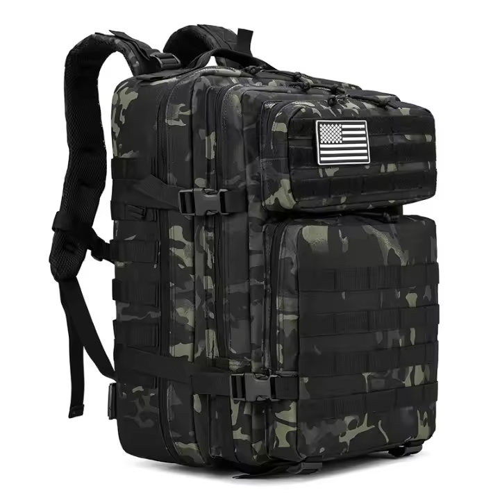 Mochila Militar 45L Impermeable Táctica Mochilas Molle Gran Paquete de Asalto para Senderismo al Aire Libre, Camping, etc - 1