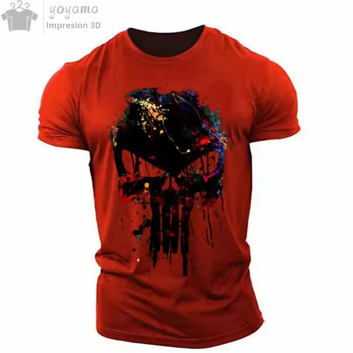 Camiseta De Hombre Con Estampado 3D Militar Y Patriótico Estilo O-Neck T-Shirt Sobredimensionada Camiseta Corta Deporte Ropa Top - 1