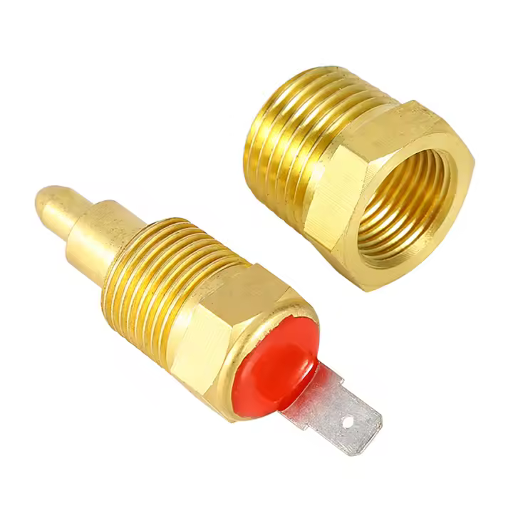 Interruptor De Termostato Para Ventilador De Enfriamiento De Motor Eléctrico Dorado 185 a 175 Grados 3/8" Pieza De Repuesto Para Radiadores - 1