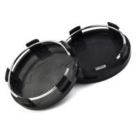 4pcs 60mm Centro De Rosca De Rueda Para Coche Cubierta De Hub Abs Negra Y Plateada Universal Alta Calidad Duradera Accesorios Exteriores Para Vehículos - details 14