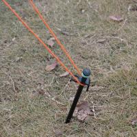 Juego De 8 Piezas De Palos De Tenda Duros De Acero De Alta Resistencia Con Agujero Negro Para Fijación De Tenda Camping Al Aire Libre Picnic - details 7