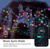 Luces De Navidad RGB LED Para Decoración De Calle Y Interior Smart Bluetooth APP USB Regulables Y Con Musicas Para Bodas Y Fiestas - details 7