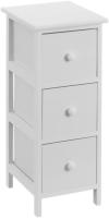 G Cajonera Blanca de Madera de Paulonia con 3 Cajones de 25x25x60 cm/30x24x60cm/28x37x57cm/25x25x51cm - Versátil y Práctica - details 0