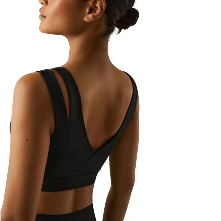 Ysabel Mora - Sujetador deportivo detalle espalda relleno extraíble sujeción media negro - 1