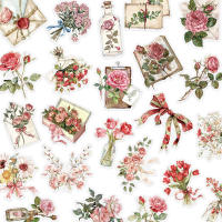 50PCS Pegatinas De Flor Y Letra Para Computadora Móvil Libros DIY Material Plástico Decoración Estética Para Manualidades - details 4