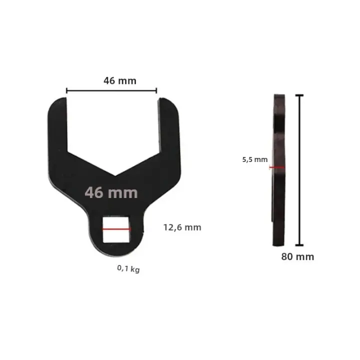 Llave De Bomba De Agua 41/46mm Para GM 1.6L Herramienta De Desmontaje De Cinta De Tiempo Y Ajuste De Eje De Bomba De Agua Para Reparación De Coches - 1