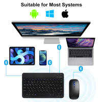 Teclado Bluetooth Inalámbrico EMTRA Con Ratón Para IOS Android Windows Compatible Con iPad Air Mini pro Tabla De Tablet Incluido - details 8