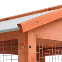 vidaXL Jaula para pájaros madera maciza de abeto 68x62x166 cm - details 5