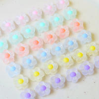 100pcs Bolas De Acrílico Amarillas De Girasol 12mm Mate Transparente Colores Mixtos Para Manualidades Pulseras Y Pendientes De Verano Joyería - details 1