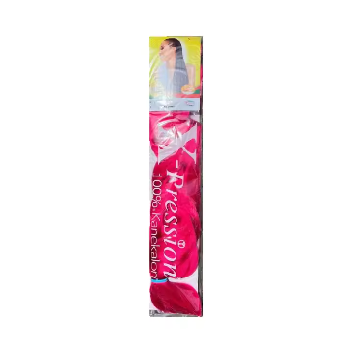 Bellas Extensiones- X-pression - Ultra Braid - Extensión de pelo para trenzar 208 cm,. Color As-Pink pelo sintetico para trenzas africanas, pelo de Kanekalon. Fibra de Kanekalon 165 g por paquete - 1