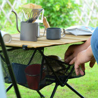 Bolsa De Red Para Mesa Plegable Al Aire Libre Con Bolsillo Malla Colgante Organizador Para Tripode Y Despensa De Picnic - details 3