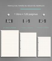 Cuaderno Transparente Diario 2021 A5 B5 A4 Con Cubierta Interior De Núcleo Organizador De Notas Y Planificador Para Oficina Suministros De Papelería - details 5