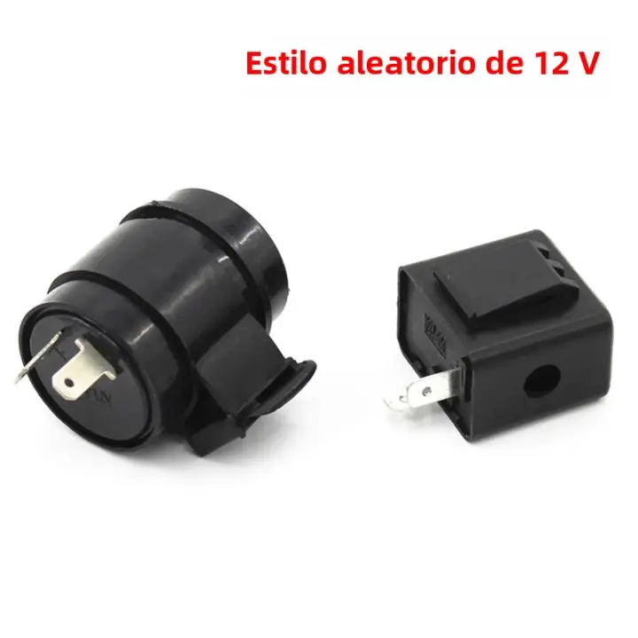 Relé De Flasher De Señal De Giradiscos DC 12V 48V 60V 2Pines Buzzer Indicador De Parpadeo Luz De Señal - 1