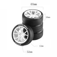 4pcs Ruedas Y Hub Para Coche De Control Remoto Rally Sin Limites Para Coches RC 1/10 HSP Wltoys 144001 124018 124019 124017 - details 7
