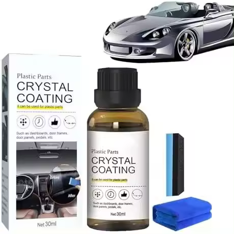 Revestimiento de cristal de piezas de plástico, Revestimiento de cristal para automóvil, Revestimiento de renovación de plástico para automóvil, Agente de restauración de piezas de plástico de larga duración (1PCS) - 1