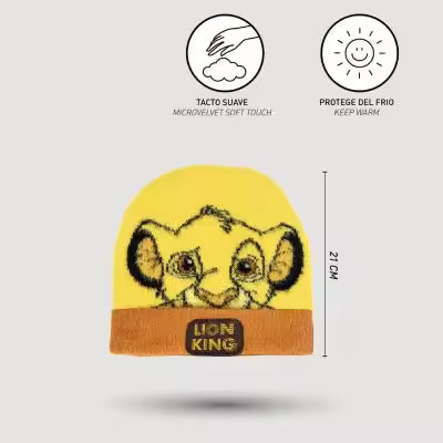 GORRO PUNTO APLICACIONES LION KING - 1