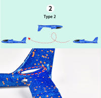 Avión De Tiro De Mano Grande De 48CM En Espuma Resistente Al Desgaste Modelo EPP Juguete De Exterior Para Niños Y Niñas - details 5