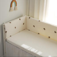 LALA - Bisel de cuna colchón estilo Korean, Cuna de Algodón, cuna para niños, colchón antichoque, protector de cuna extraible y lavable, - details 2