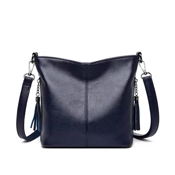 Bolso De Hombro Para Mujer En Cuero De Alta Calidad De Color Sólido Bolso Cruzado Pequeño Estilo Fashion Bolsa De Mano 2023 - 1
