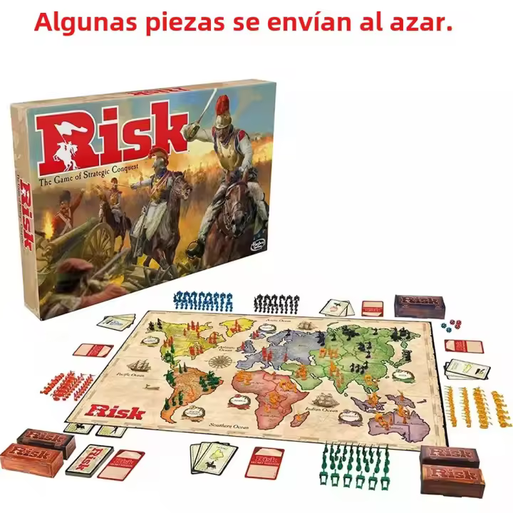 Juego De Tablero Interactivo Risk Clásico 2-5 Jugadores Juego Estratégico De Conquista Familiar Tablero De Ajedrez 1 Año - 1