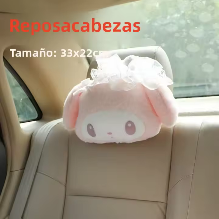 Cojín De Espalda Encantador De Fresa My Melody Para Coche Sofá Cama Cubierta De Cinturón De Mano Suave Y Cómoda Decoración Del Hogar Estilo Japonés - 1