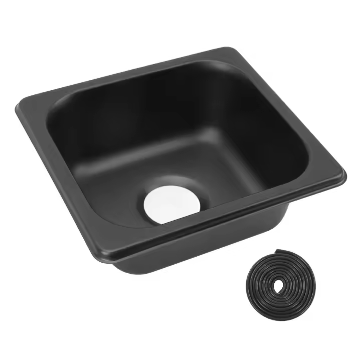 Bandeja De Lavado De Mano En Acero Inoxidable Para Caravana Y Camping Accesorio Para RV Tamaño 175 X 160 X 70mm - 1