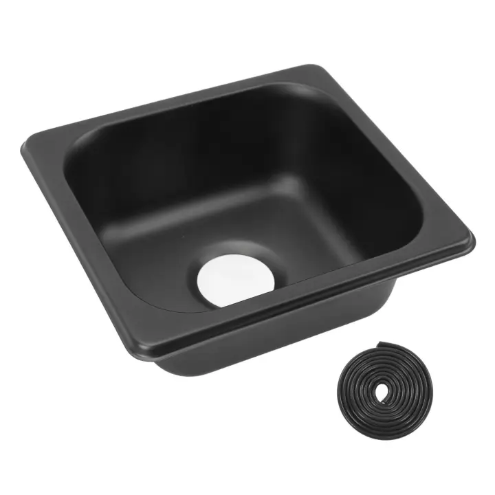 Bandeja De Lavado De Mano En Acero Inoxidable Para Caravana Y Camping Accesorio Para RV Tamaño 175 X 160 X 70mm - 1