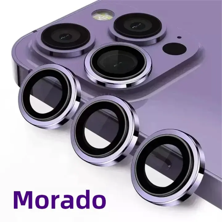 Protector De Lente De Cámara Metálico Para iPhone 11 12 13 14 15 pro Max 15 14 plus 13 12 Mini Protección Para Glass De Cámara En iPhone 14 pro Max - 1