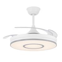 Akunadecor - PROMO Ventilador de techo DECO con motor DC 6 velocidades Tecnología Led muy eficiente 45W tres tonalidades, Control remoto con temporizador, luz REGULABLE en color e intensidad, MEMORIA motor inverter verano/invierno ultra silencioso. - details 2