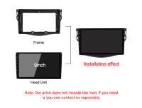 Marco De Fascia MEKEDE 2 Din Para Radio De Coche Para Toyota Rav4 2006-2012 Kit De Instalación Montaje En Panel Doble Herramienta Necesaria No Incluida - details 4