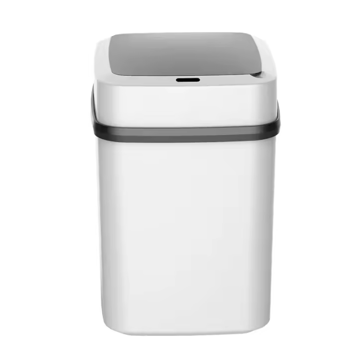 Bandeja Inteligente De 15L Con Sensor Automático Cubierta Impermeable Reciclaje Para Cocina Baño Hogar Contenedor De Basura Ecológico Rectangular - 1