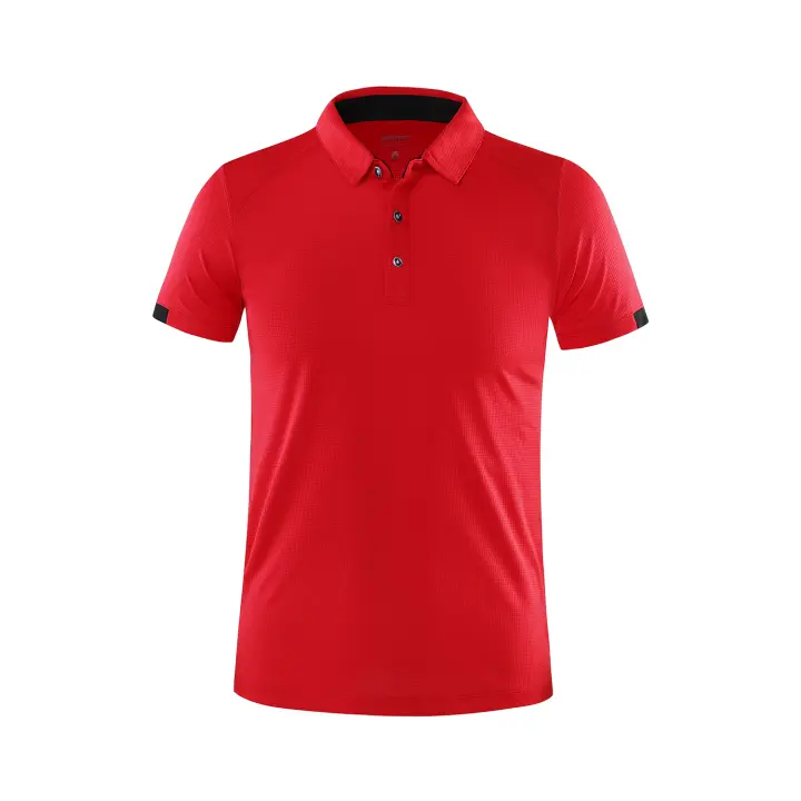 Camisa Polo Corta Secado Rápido Para Golf Y Deportes Transpirable Con Botones Para Hombres Estilo Casual Disponible En 8 Colores - 1