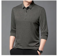 Camisa Polo Larga Con Estampado Hueco Para Hombre Estilo Coreano Moda Negocios T-Shirt De Golf Top De Poliéster Talla M-4XL - details 21