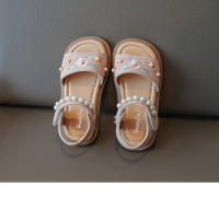 Sandalias De Verano Para Niñas Moda Bordada Transpirables Tallas Trueñas PU Cuero Cierre De Correa Flats Abiertos Para Playa Y Uso Casual - details 15