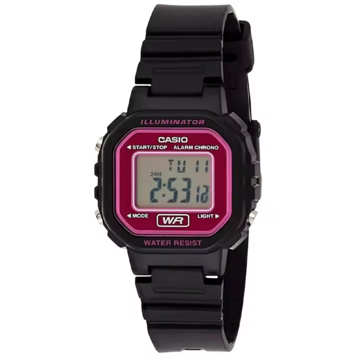 Casio La-20wh-4adf Reloj De Pulsera Digital Para Mujer o Niña. Color Negro y Rosa - 1
