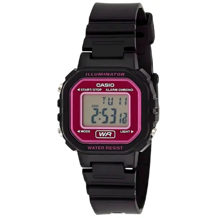Casio La-20wh-4adf Reloj De Pulsera Digital Para Mujer o Niña. Color Negro y Rosa - 1