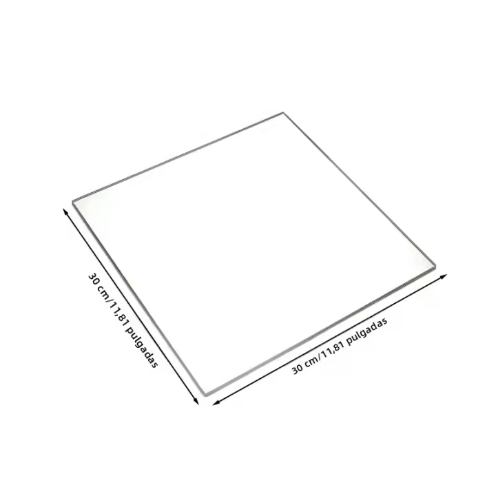 Placa De Espejo De Acrílico Cuadrada 1PC Decoración Para Mesa De Comedor Centro De Mesa Para Bodas Cumpleaños Y Fiesta - 1