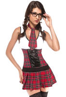 disfraz  escolar colegiala rojo traje noche elegante vestido- marca generica - details 1