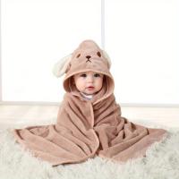 Manta De Bano Para Bebé Con Diseño De Animal De Dibujos Animados Y Capucha Poliéster Unisex Para Salir En Carrito De Compras Adecuada Para 0-1 Años Uso En Todas Las Estaciones - details 2