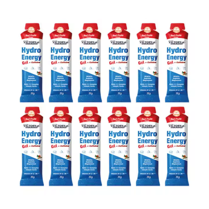 VICTORY ENDURANCE HYDRO ENERGY GEL PACK12 GELES X 70 GR SABOR FRUTOS ROJOS - 1