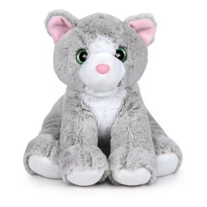 Juguete Peluche Gato Gris 25c Recomendado NAT. A.DOMESTICO - 1