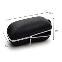 Portátil gafas casos cubierta negro gafas de sol duro caso para Mujeres Hombres gafas caja con cordón cremallera gafas casos protector - details 3