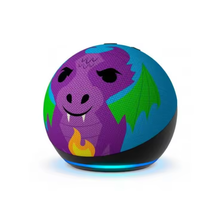 Amazon Echo Dot Kids (5ª Generación) Asistente Virtual con Control Parental Dragon - 1
