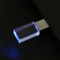 JASTER USB Flash Drive LED De Memoria 128GB 64GB 32GB 16GB 8GB Para Portátil Creativo Regalo Mini Stick De Memoria Cúbico De Cristal USB 2.0 - details 5