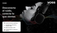VOSS Auriculares Inalámbricos VS300 Negro, Cancelación Activa de Ruido hasta 30 dB, Bluetooth 5.3, Batería de 560 mAh - details 0